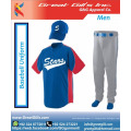 dernière conception uniforme de baseball respirant sublimation